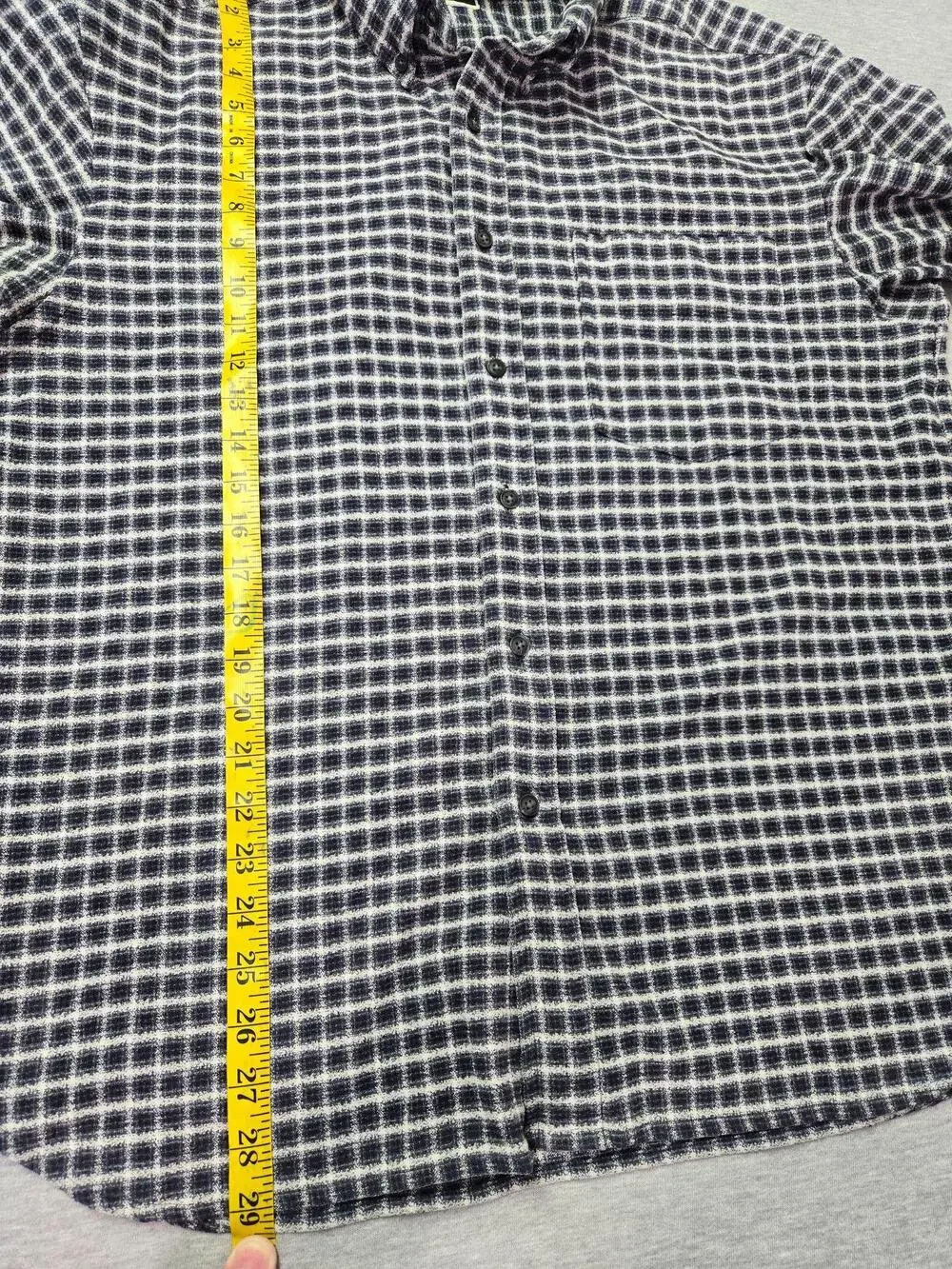 The North Face Shirt Mens Large Blue Check Long Sleeve Flannel Button Up Casual